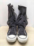 コンバース CONVERSE ×JUN OKAMOTO ALL STAR オールスター コラボ 星 ラメ レース ダメージ フリンジ リメイク ニーハイ ドッキング スニーカー ブーツ レディース CONVERSE:4 1/2
